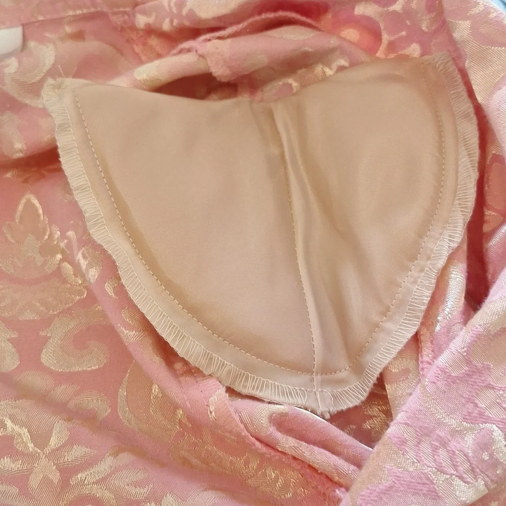 3/$20--Vintage Pink Brocade Jacket, Cropped, No Boundaries, Sz 7 Juniors, NWOT - Picture 13 of 13